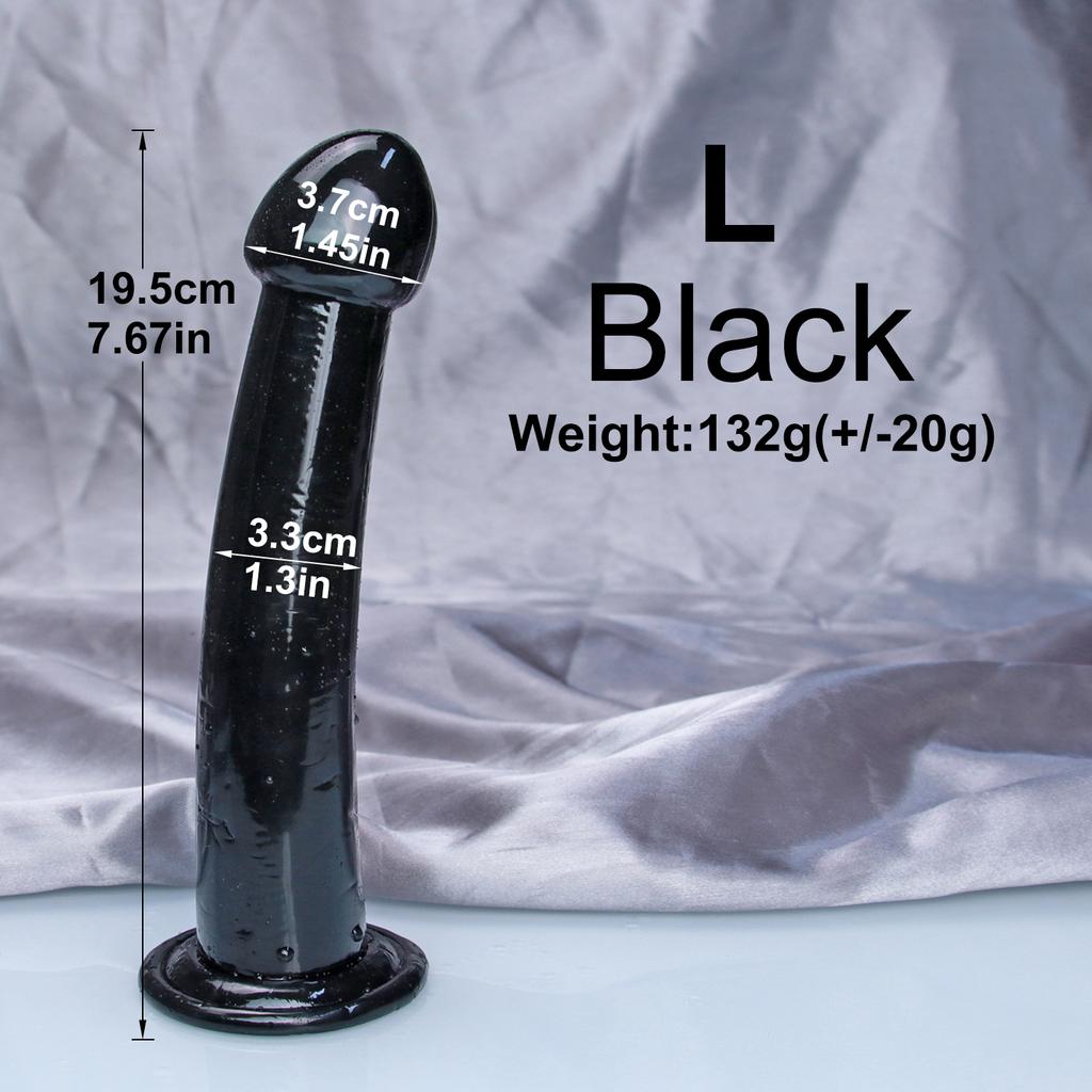 Cheap 4Sizes TPE Transparent Anal Plug Jelly Dildo Sex Toys for Man Woman Suction Cup Cock Vaginal Masturbation Soft Small Penis