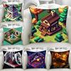 Car Living Room Sofa Cushion Cover Cartoon Pixel Style Decorative Cushion Cover Luxury Home Decoration Pillow Cover
