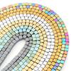 Naturstein Quadratische Hämatit Perlen 2/3/4/6mm Bunte Würfel Lose Abstandshalter Perlen Für Schmuckherstellung DIY Armband Halskette Zubehör