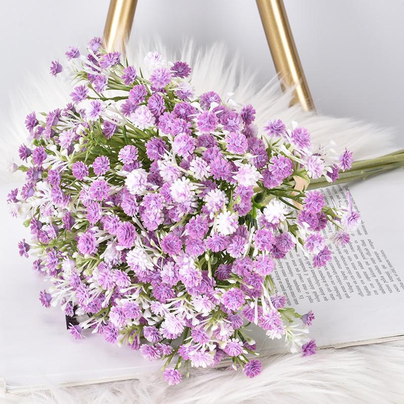 

Паникулата Имитация Гипсофилы Цветочная Ручная Композиция Для Декора Свадебная багровый