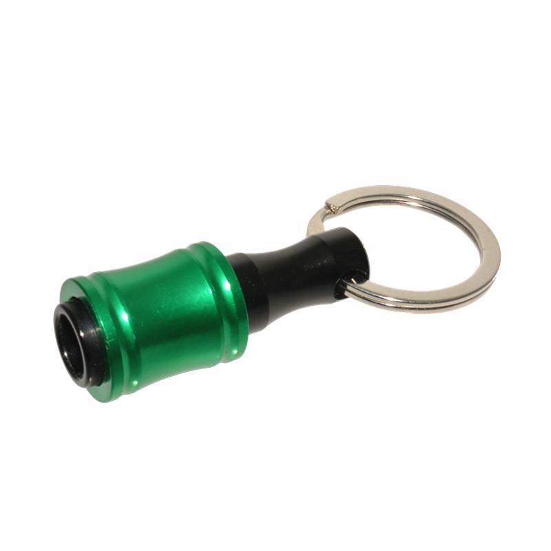 6-Piece Colorful Keychain Set: Extension Rods and Mountaineering Buckle with 1/4" Hex Drill Bit Storage Extension Rod