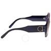 Salvatore Ferragamo משקפי שמש גיאומטריים בז' לנשים Sf943s 083 60