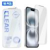 10Pcs 3D Curved Edge Zero-Border HD 9H+ Tempered Glass Screen Protector For iPhone 17 Pro, Bubble-Free Auto Adsorption Film
