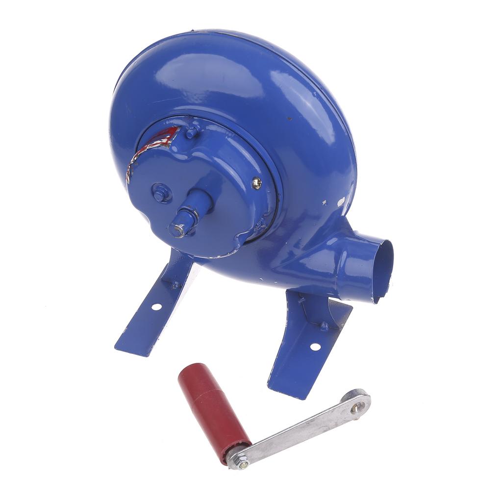 Barbecue Fan, BBQ Blower 150/120/80W Mini Blacksmith Forges Blower with Duct Iron Gear Portable Manual Blower for Camp