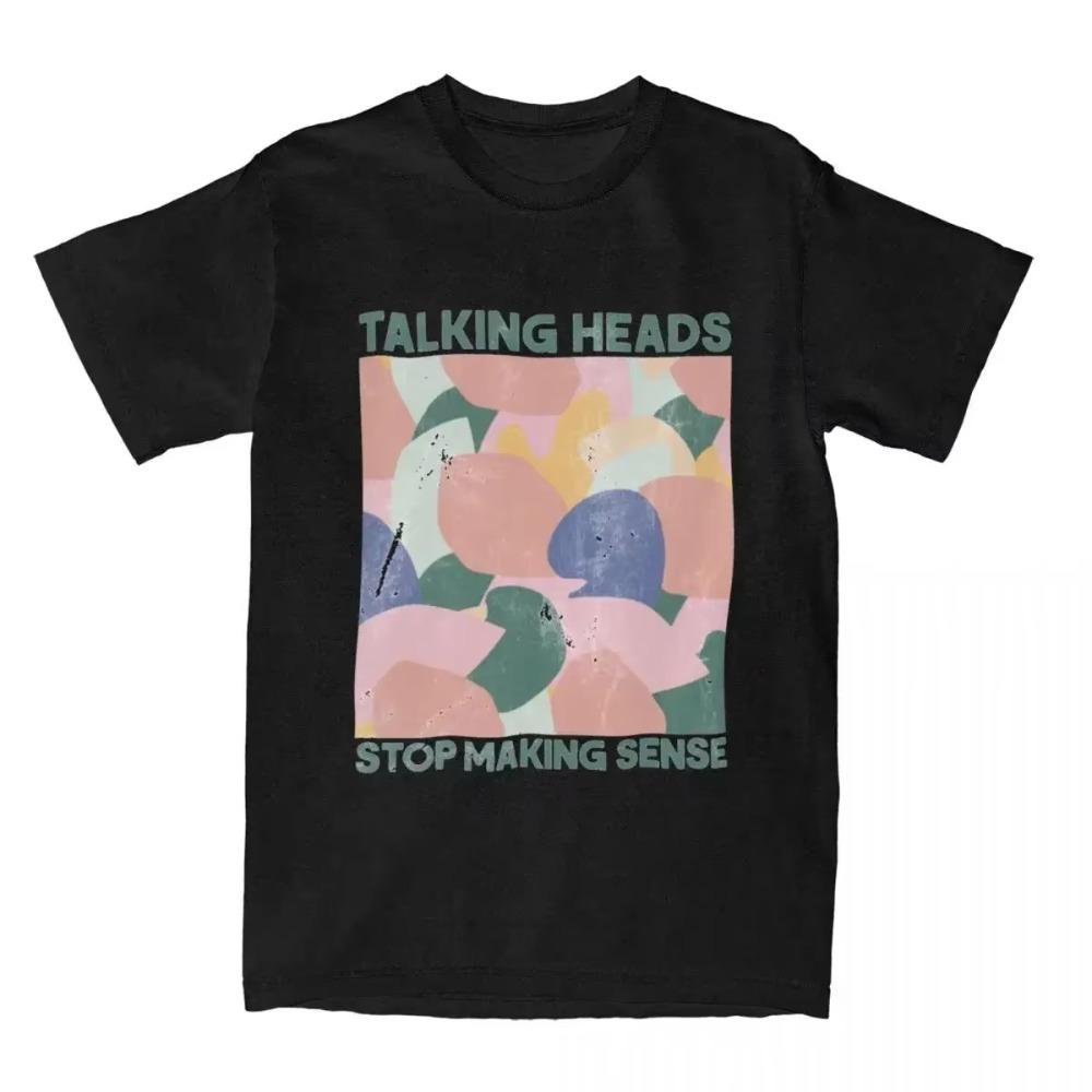 

Talking Heads Stop Making Sence Men T Shirts Novelty Tees Short Sleeve Crew Neck T-Shirts Classic Clothing XXXXXL чёрный