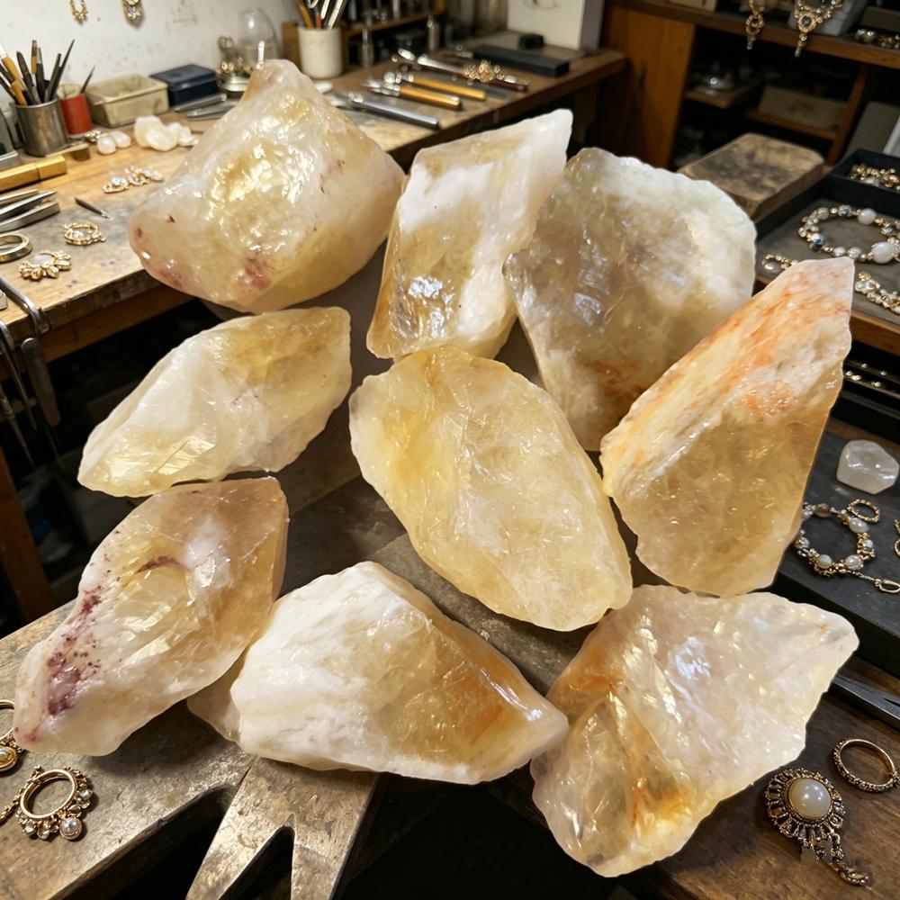 100g Natuurlijke Citrien Kristal Ruwe Steen Genezende Gele Kristalstenen Mineralen Specimen Huisdecoratie