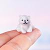 Mini Resin Polar Bear Ornaments 4pcs for Wholesome Creative Art and Decoration Projects