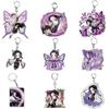 Anime Nyckelringar Nyckelring Demon Slayer Kimetsu No Yaiba Akryl Nyckelring Söt Rolig Tecknad för Vänner