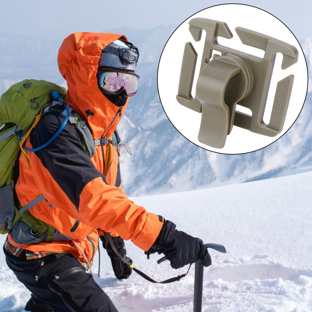 10 pcs Adjustable Drink Tube Clip Rotatable Outdoor Backpack Buckle Backpack AccessoriesBrown