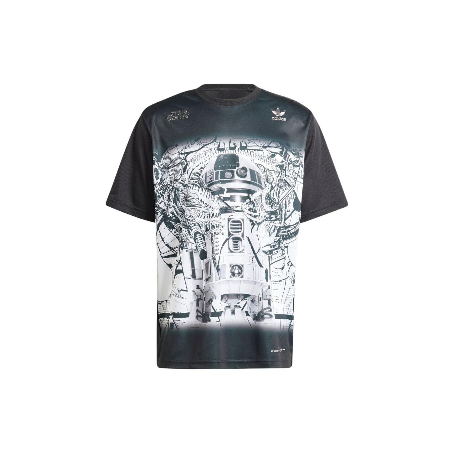 Adidas Originals Star Wars Nanzuka Graphic Casual Short Sleeve T-shirt Men s Black IV9469 L