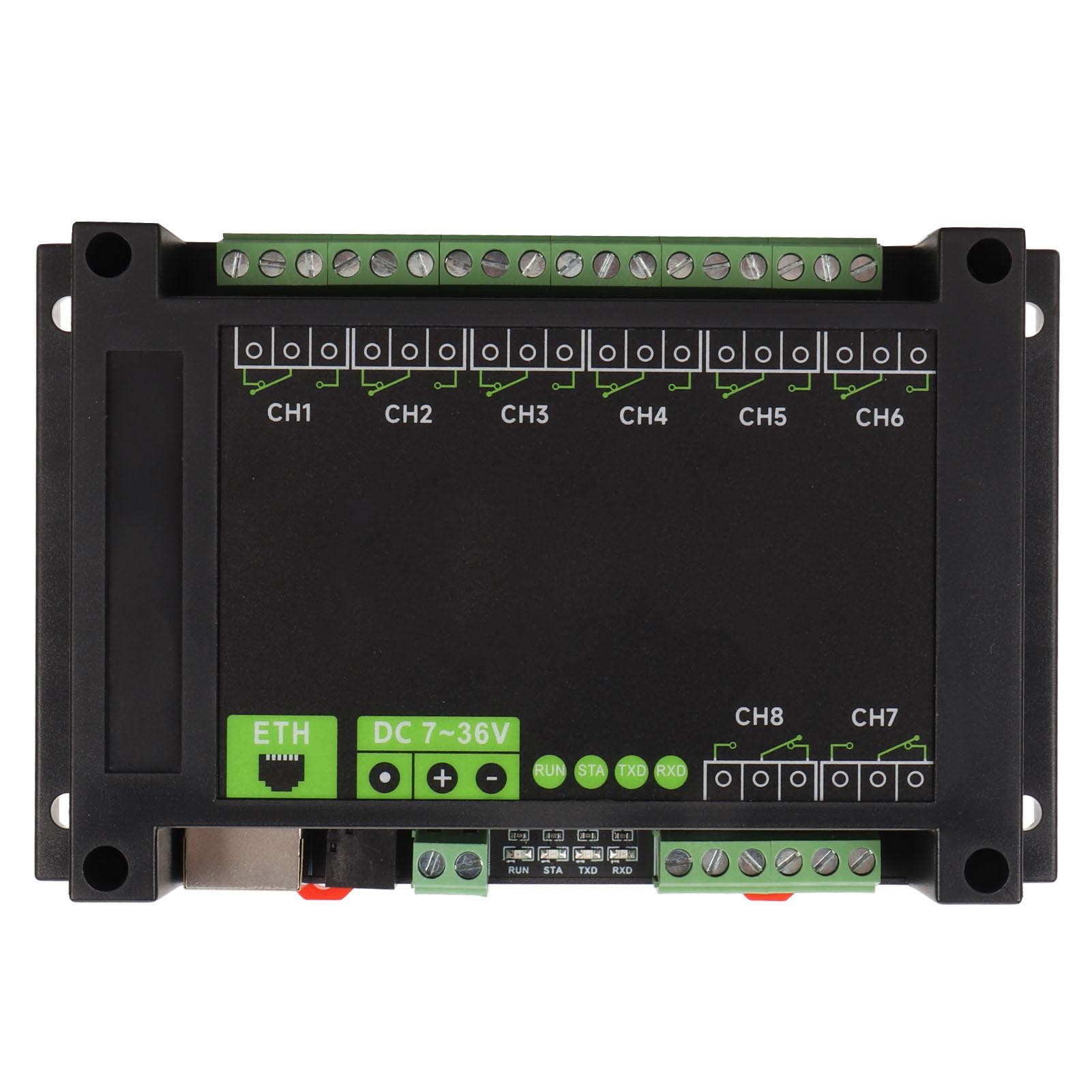 

Промисловий 8-канальний Ethernet-релейний модуль PoE, порт RTU TCP із схемами захисту