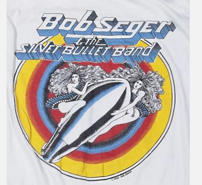 Bob Seger & The Silver Bullet Band Vintage T-shirt Black All Size Shirt Unisex T-Shirt
