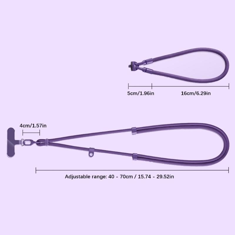 Adjustable Detachable Crossbody Strap for Mobile Phones and Pocket 3 Cameras Secure Anti Loss Design Phone Chain Lanyard