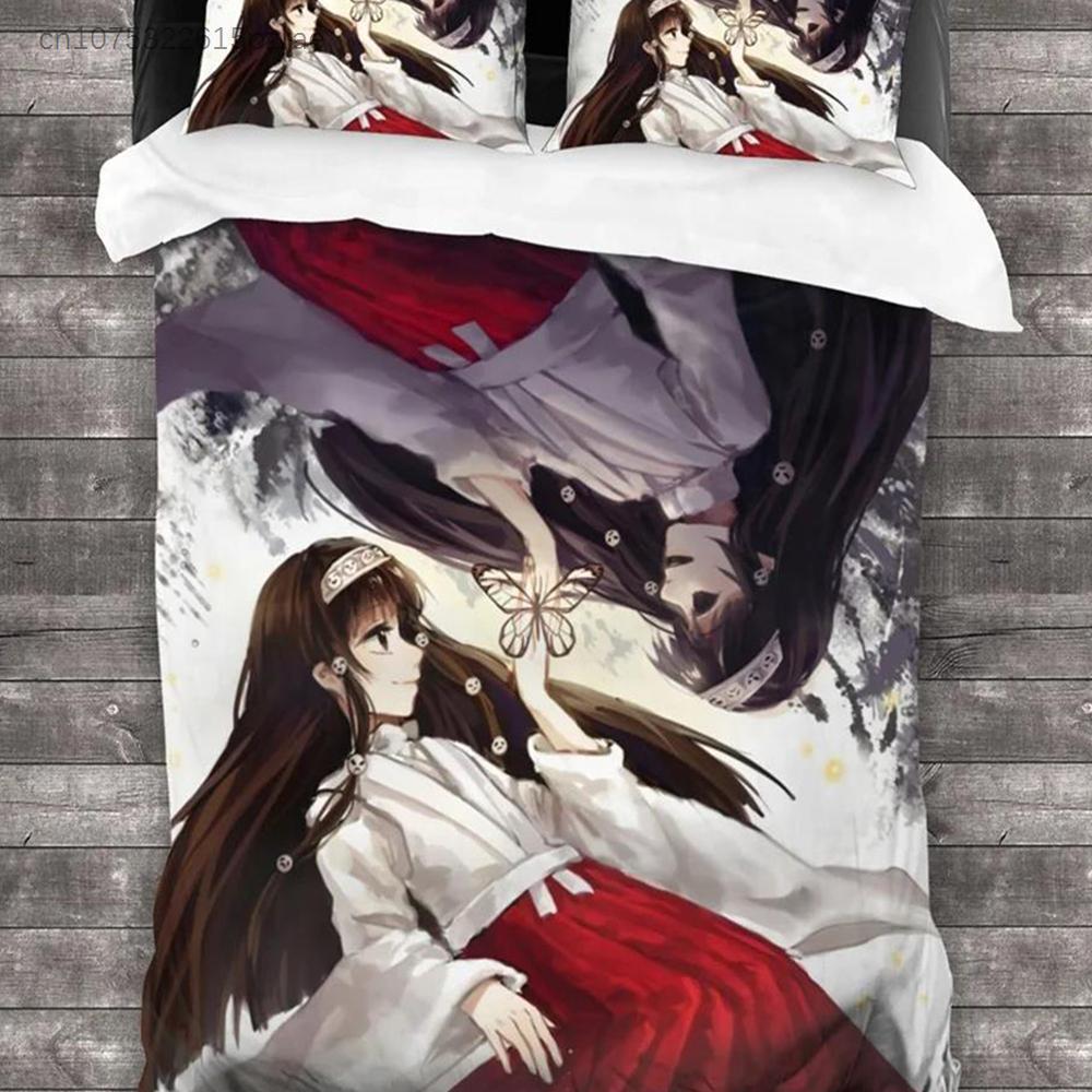 Anime Hunter X Hunter Bedding Set 3 Pieces Cartoon Duvet Cover Quilt Cover Japanese Manga Home Textiles Bedroom Decor