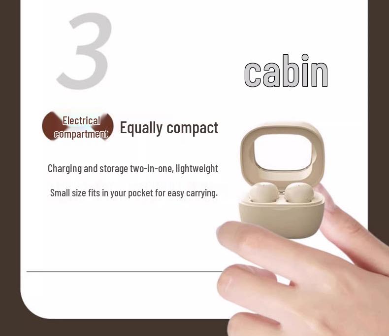 Invisible Ultra-Mini Bluetooth Sleep Earbuds - Comfortable, Noise-Cancelling, Non-Pressing, Pain-Free Earphones for Side Sleeping