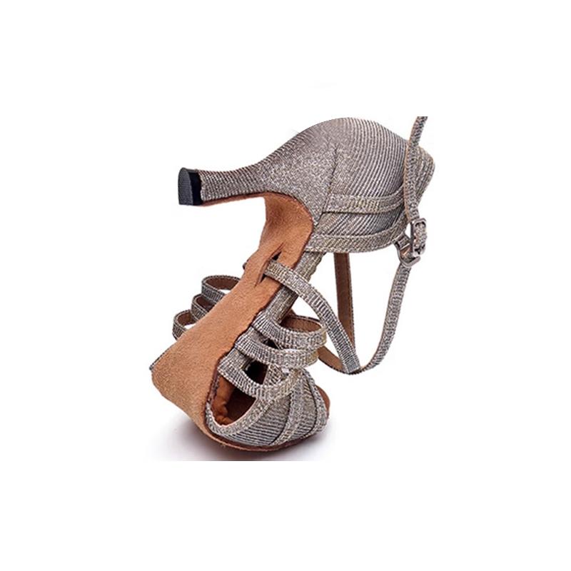 Latin Dance Shoes for Women Adult Sexy High Heels Ballroom Dance Shoes Tango Salsa Heeled 8cm