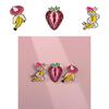 Unique Stylish And Fruit Themed Alloy Brooches With Colorful Strawberry And Banana Patterns For Accessories Trendy