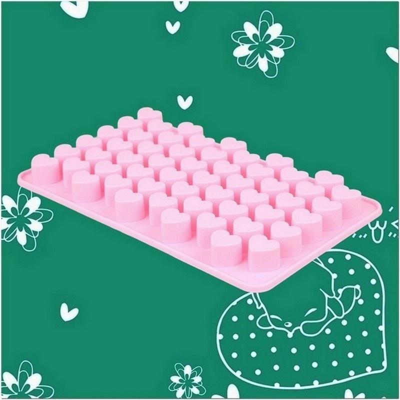 Attractive Design Silicone Heart Cake Chocolate Cookies Baking Mould Ice Cube Soap Mold AU21