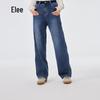 Ailaiyi Women's Warm High-Waist Straight-Leg Denim Down Pants