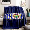 Fenerbahce SK Theme Personalized Outdoor Flannel Blankets Soft And Suitable For All Seasons Perfect For Sofas Beds And Camping