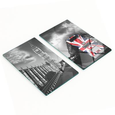 Glass Decorative Boards for Serving Snacks Big Ben Bus 2X30X52 Cm