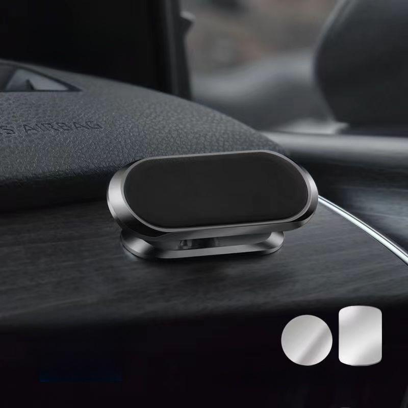 Universal Car Phone Holder Magnetic Mount With Alloy Material For Navigation And Driving Comfort