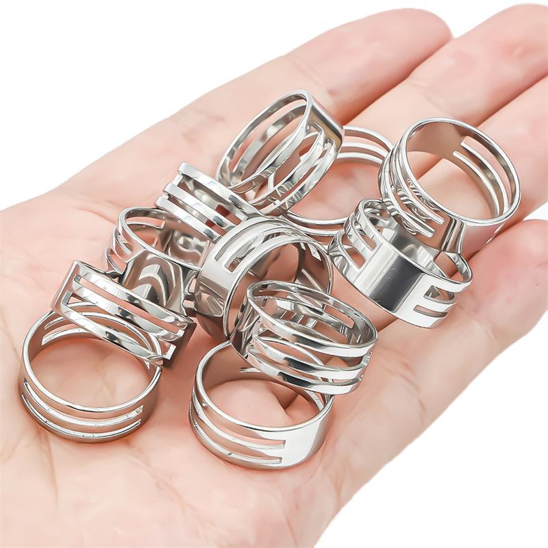 Stainless Steel Jump Ring Open Closing Finger Ring For Diy  Jewelry Making Tool