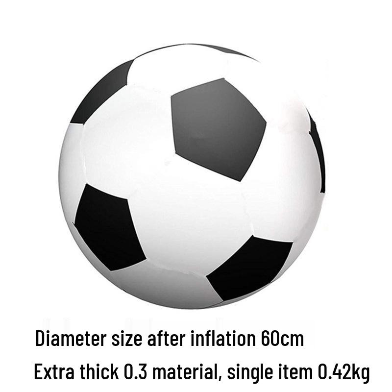 Großer verdickter PVC aufblasbarer Strandball für Outdoor-Aktivitäten und Kindergartenspiele - Extra großes Volleyball-Design