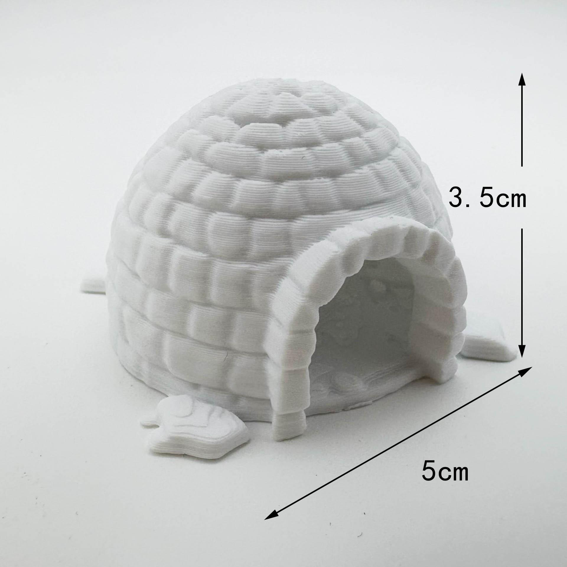 

Small Igloo Scale Ratio Model The Office Decor Simulated House Ornament Photo Christmas Tree for Bedroom Plastic Farm Figurines белый