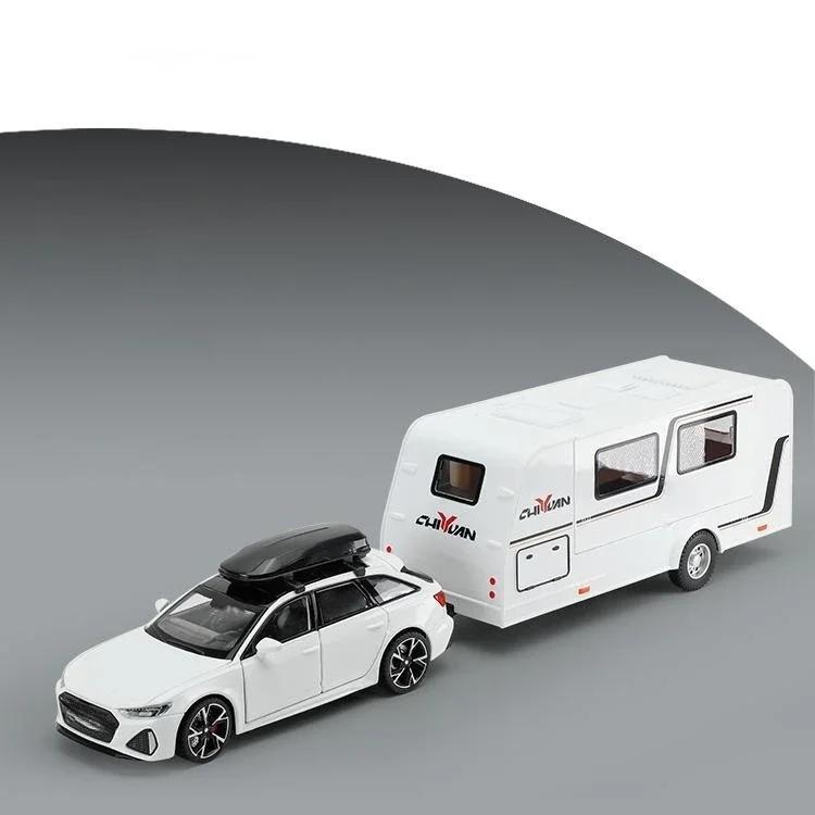 1/32 RS6 RV Simulatie Legeringsmodellen Auto Speelgoed Metaal Diecast Met Terugtrekmechanisme Geluid En Licht Voertuigen Voor Jongens Speelgoed Cadeaus Collectie