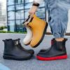 Rain Shoes Men's Fashion Short Rain Boots New Adult Water Shoes Kitchen Work Water Boots Non-slip Waterproof Overshoes