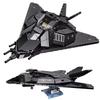 1375pcs Military Army F-117A Nighthawk Fighter Jet Model Building Blocks Set - Aircraft MOC Bricks Toy for Boys JJ9095
