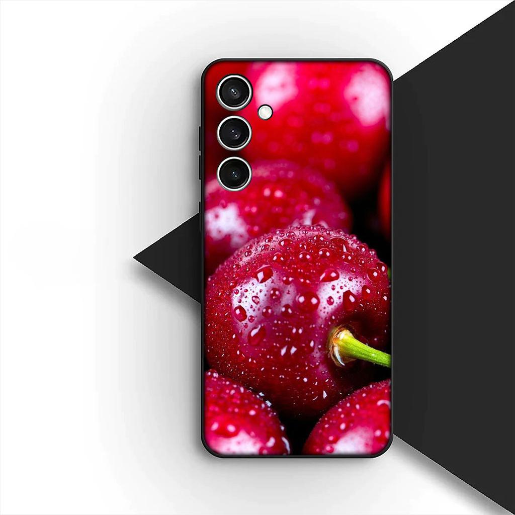 Cherry Strawberry Fruit Summer Avocado Phone Case for Samsung Galaxy A35 A36 A55 A26 A05 A06 A14 A50 A51 A53 A54 A12 A13 A23