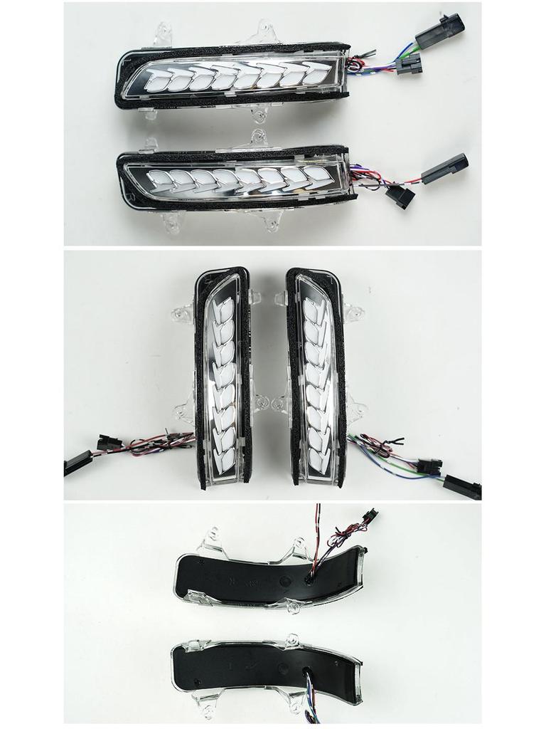 Toyota Prado Land Cruiser Rearview Mirror Yellow Light Sequential Turn Signal