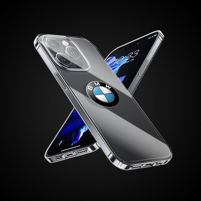 Car Logo Transparent Phone Case For IPhone 11 12 13 14 Pro Max XR X XS SE 7 8 Plus For BMW 2 Series F22 F23 F45 F46 F87 F44