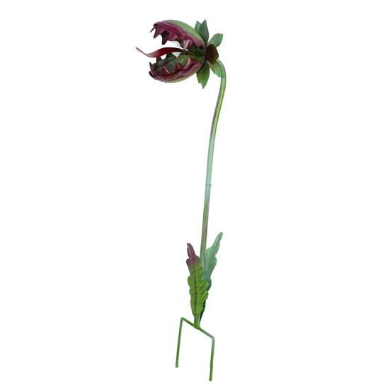 

Metal Carnivorous Plant Garden Stake, 25 Inch Large Venus Flytrap Plant Sculpture, Outdoor Decorative Yard Art for Lawn Garden Patio Decor 1pc