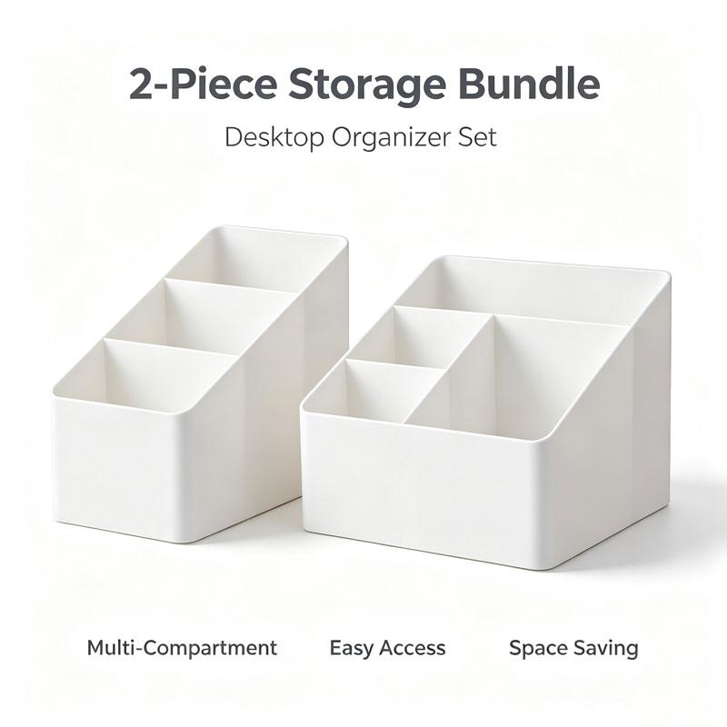 Dormitory living room desktop storage box plastic office cosmetics finishing box remote multi-function finishing storage box bat
