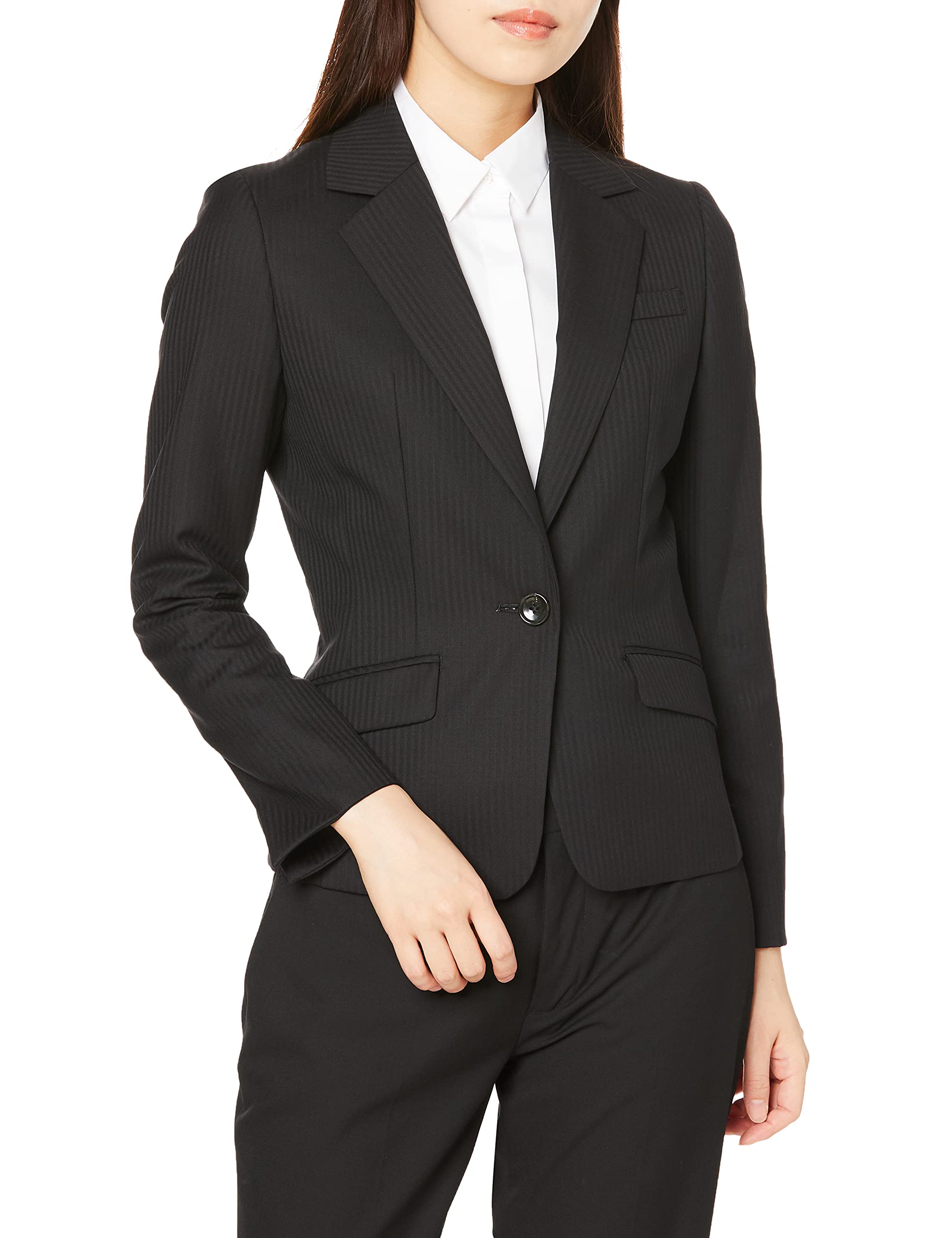 

Костюм Konaka черный в полоску, размер Легкий в уходе, просто прополоскать теплой водой в душе. Не требуется стиральный порошок или сетка. Женский пиджак, 15, - -