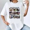 Moo Deng Oberteile T-Shirts Teenager Trendig Hip-Hop Popkultur Kawaii T-Shirt Retro Grunge Vintage Hip-Hop Bequem Y2k