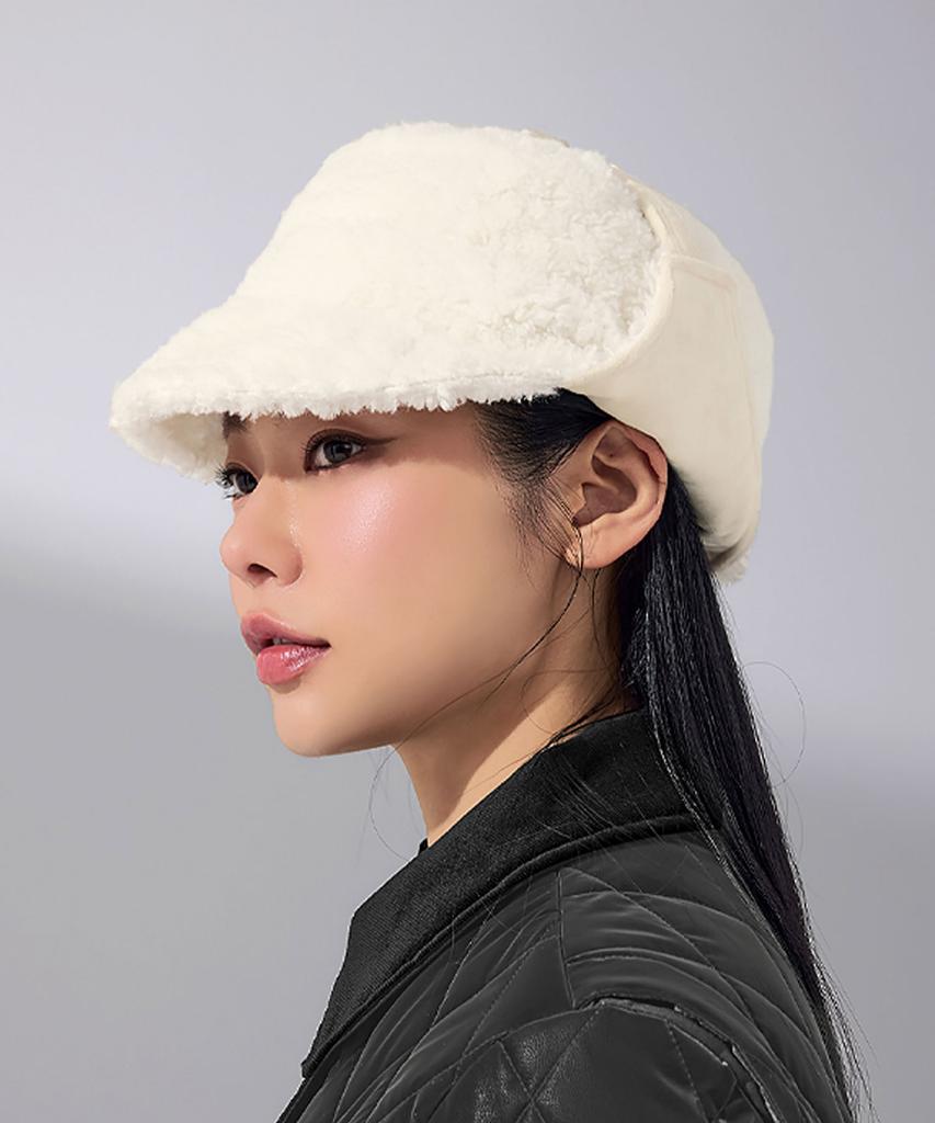XEXYMIX Shearling Fur Earflap Caps Xuk4Ac1704