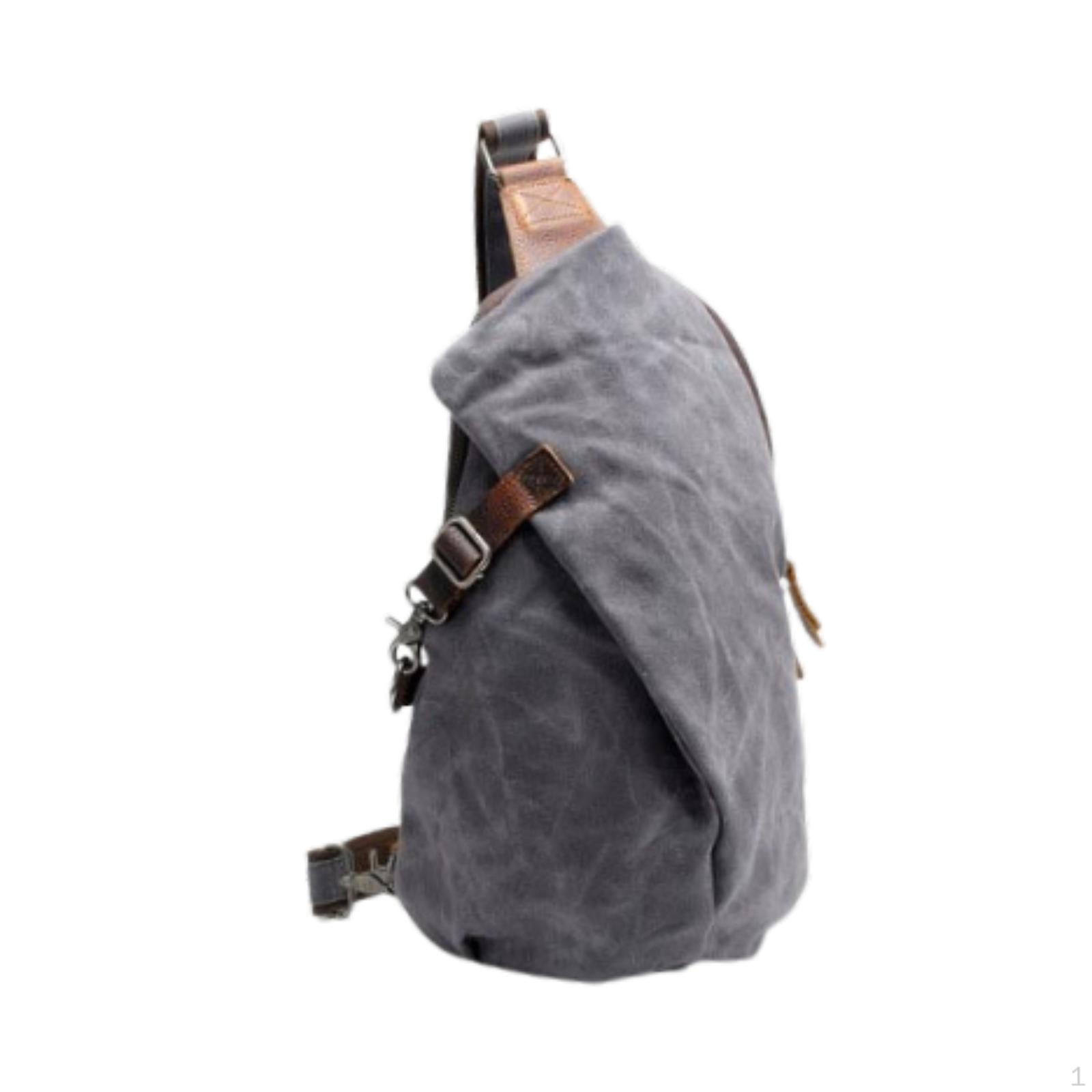 

Сумка из холста для мужчин с застежкой-молнией для активного отдыха и предметов первой необходимости серый