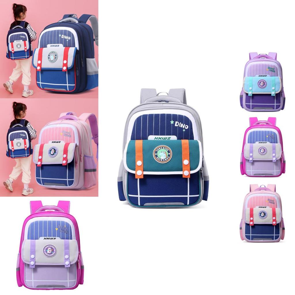 Adorable Children's Backpack For Grades 3-6 Breathable Lightweight Reflective Strips
