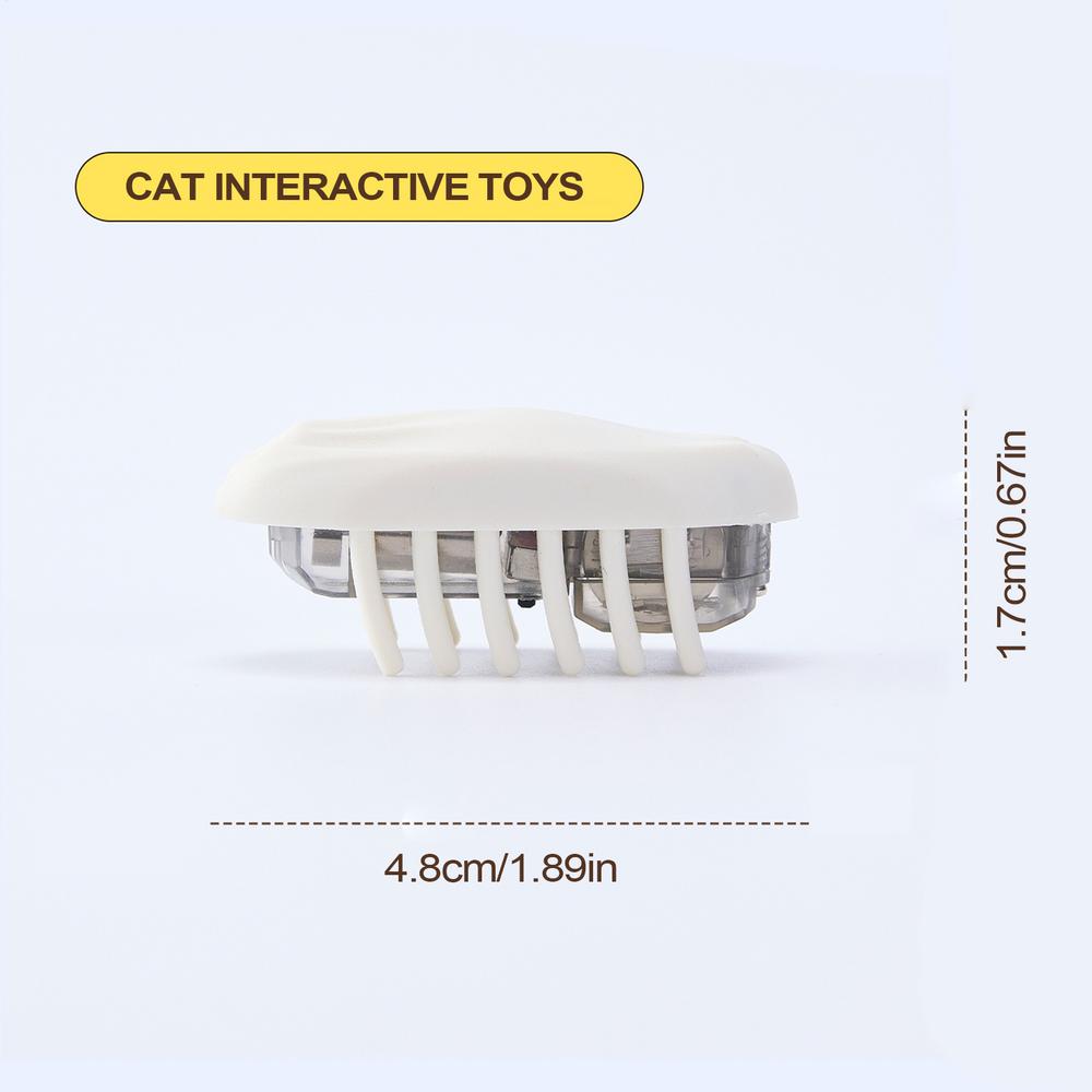 

Automatic Cat Toy Pat Activated Moving Toy Kitten Chasing Prey For Training Exercise Hunting Simulation Apartment Living Floor