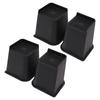 4Pcs Furniture Riser 6in Heavy Duty Slip Proof ABS Bed Rise Lift Block for Chair Sofa
