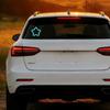 Solar Star Light for Car Triangle Window Wireless Atmosphere Lamp with Multi-Color Modes Suction Cup Decorative LED Light Waterproof Rear Window Glow