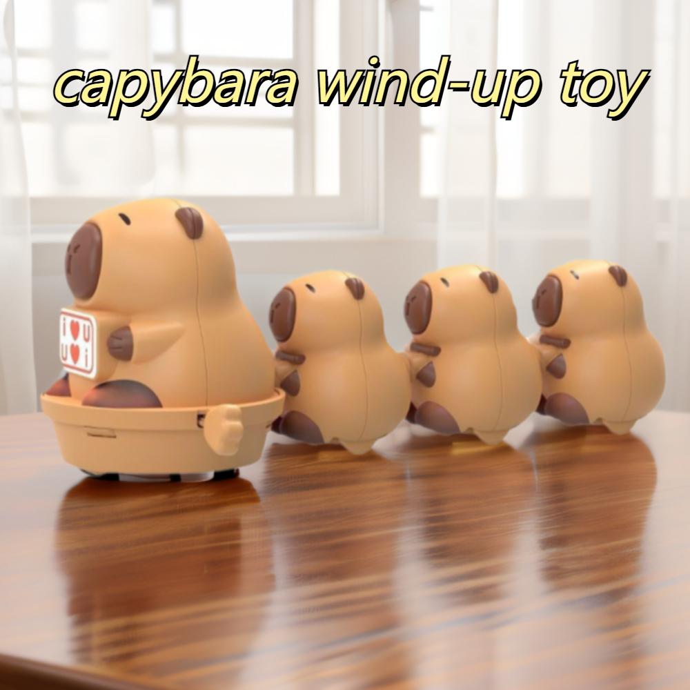 

Climbing Capybara Clockwork Toys Cartoon Clockwork Model Toy Capybara Wind-up Toy Gifts коричневий