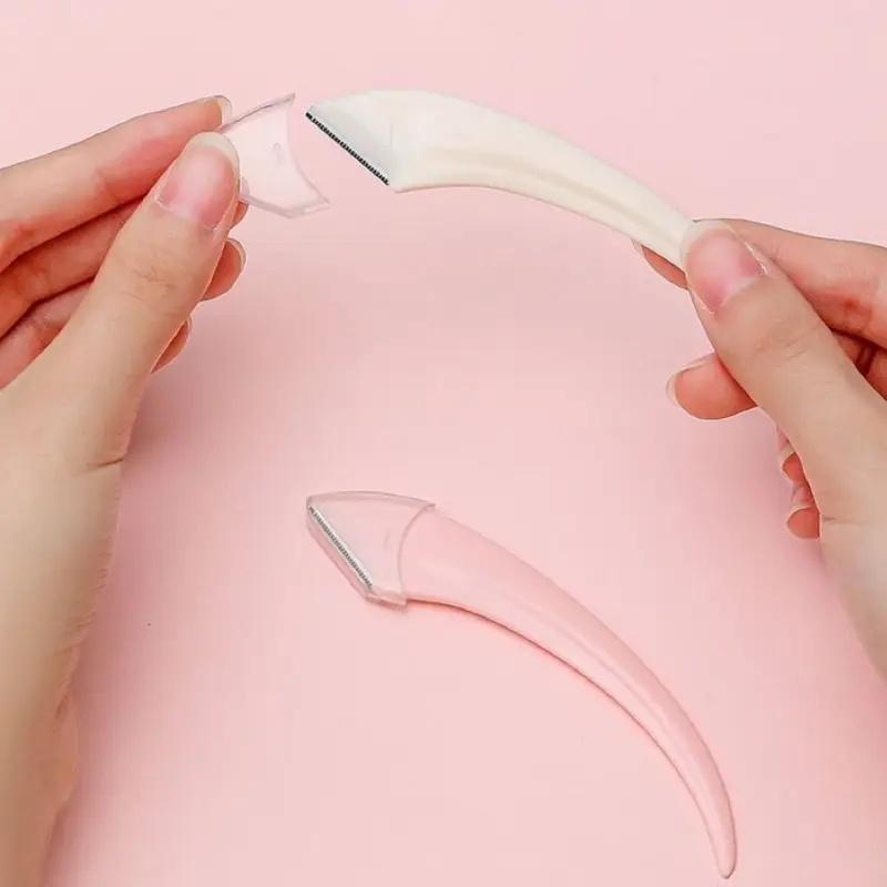 Eyebrow Trimmer Set, Curved Eyebrow Razor, Eyebrow Scissors With Comb, Convenient Easy Beauty Tools For Beginners