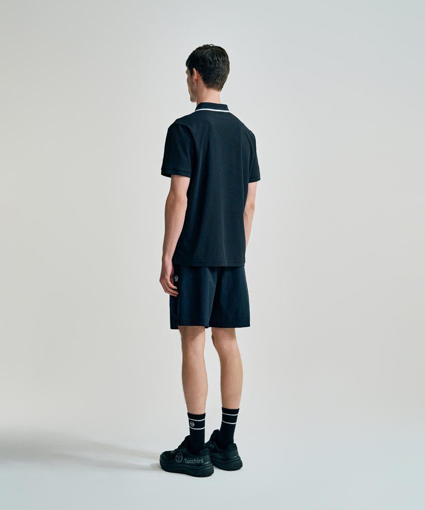 SERGIO TACCHINI M Rayfresh Lettering Pique Short Sleeve Polo
