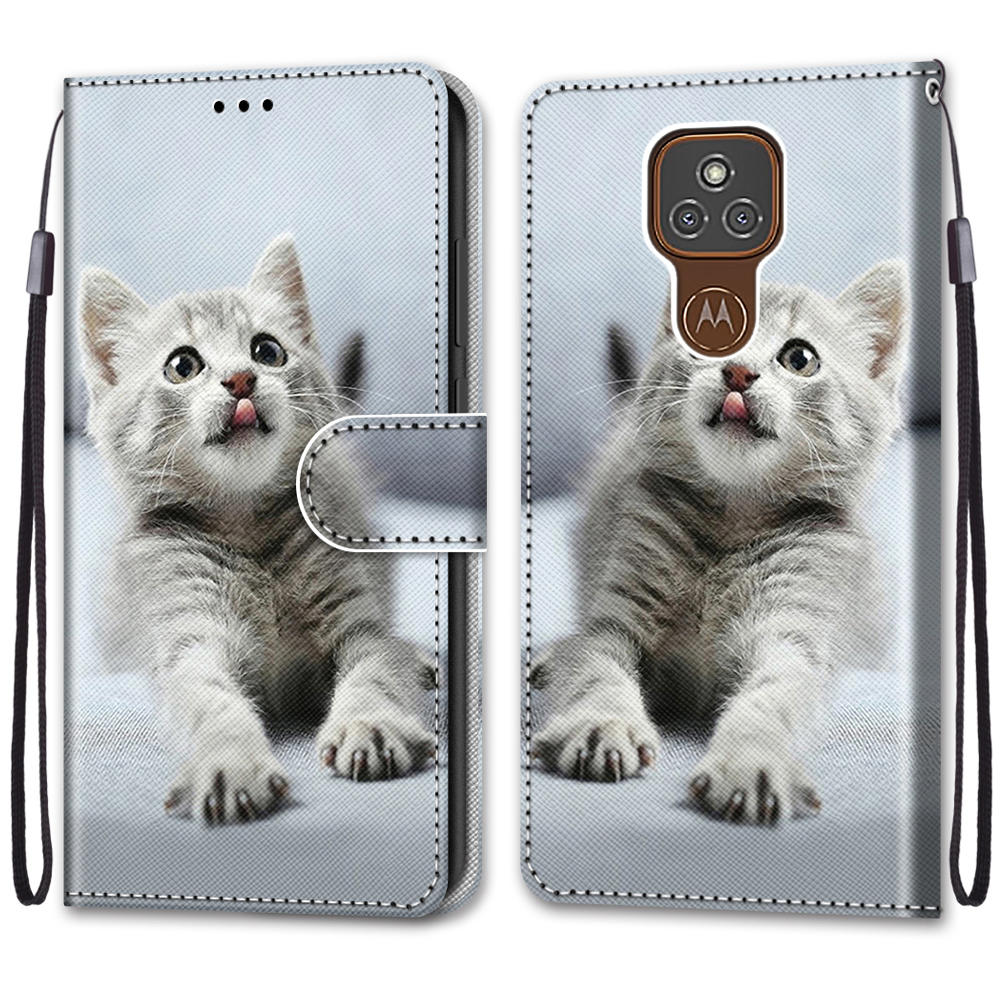 Luxury Painted Leather Case Wallet Book Style Protective Cover for Motorola Moto G85 G75 G55 G35 G34 G24 G15 G05 G84 G54 G32 G14 G13 G23 G53 E20 E30