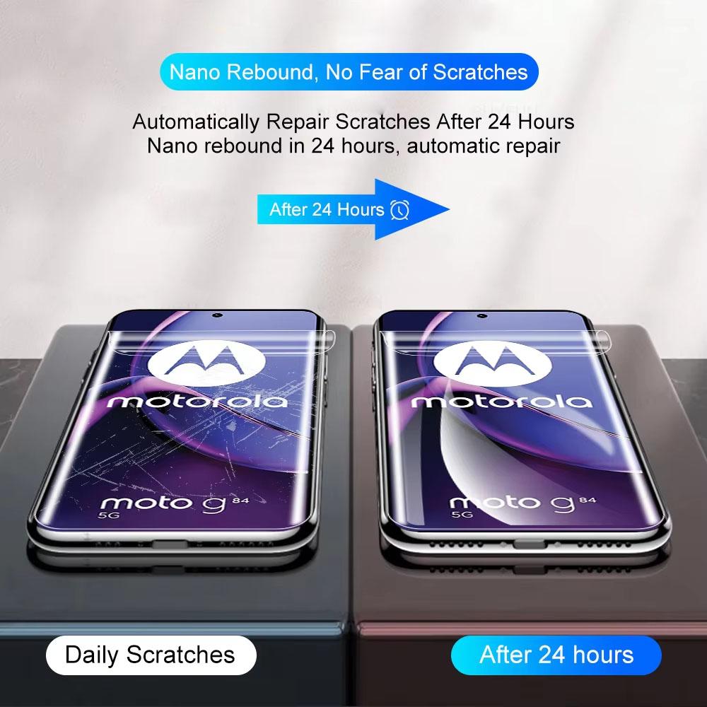 4 Stück Hydrogel-Folie für Motorola G85 G84 G14 G72 G82 G45 G55 G35 G75 Moto Edge 40 50 30 Neo Pro Edge 60 Fusion Displayschutz